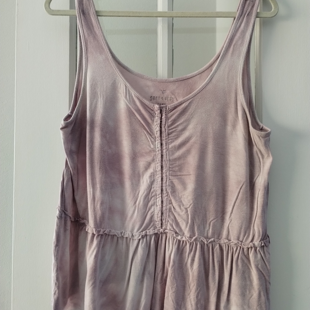 AEO Soft & Sexy Sleeveless Tank Tops Lot Of 2  Light Blue + Light Purple - Picture 2 of 8